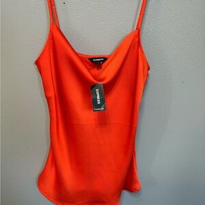 Express Vibrant Orange Camisole Top